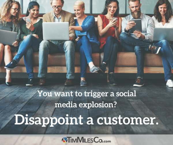 Maintain good customer service to avoid negative social media