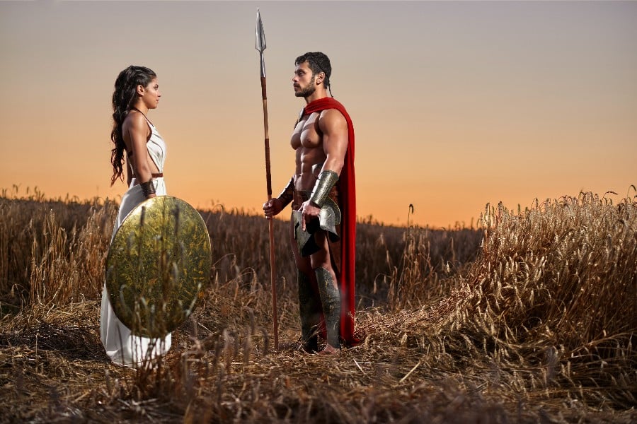 Sparta Warrior - I am a Spartan girl - Spartan Girl - Sticker